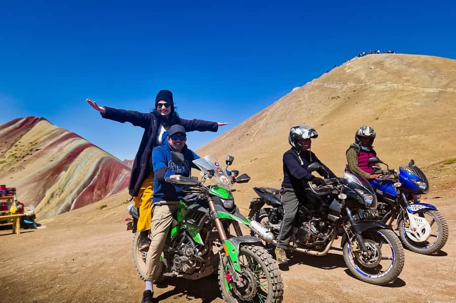 Rainbow Mountain Easy Tour – No Hiking or Driving Needed - The motorcycle ride skips the steep walking section