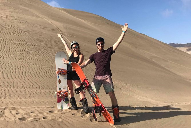 Sandboarding Experience Lima Includes Boots, Bindings & Helment - Learning the small dunes before the large ones